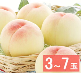 【出荷時期：7月上旬～7月中旬頃】【送料無料】水蜜桃　超特級(2Lサイズ)（3玉～7玉）贈答用 岡山の桃 白桃 大玉 お中元 御中元 ギフト お供 お取り寄せ もも 夏ギフト フルーツ 果物 おかやまの桃※沖縄・離島への配送不可
